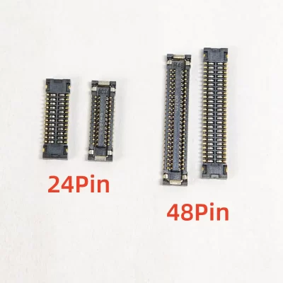 5-10 pces tela lcd conector fpc para moto edge/s30/g200 carregador usb tomada de contato de carregamento 24pin 48pin