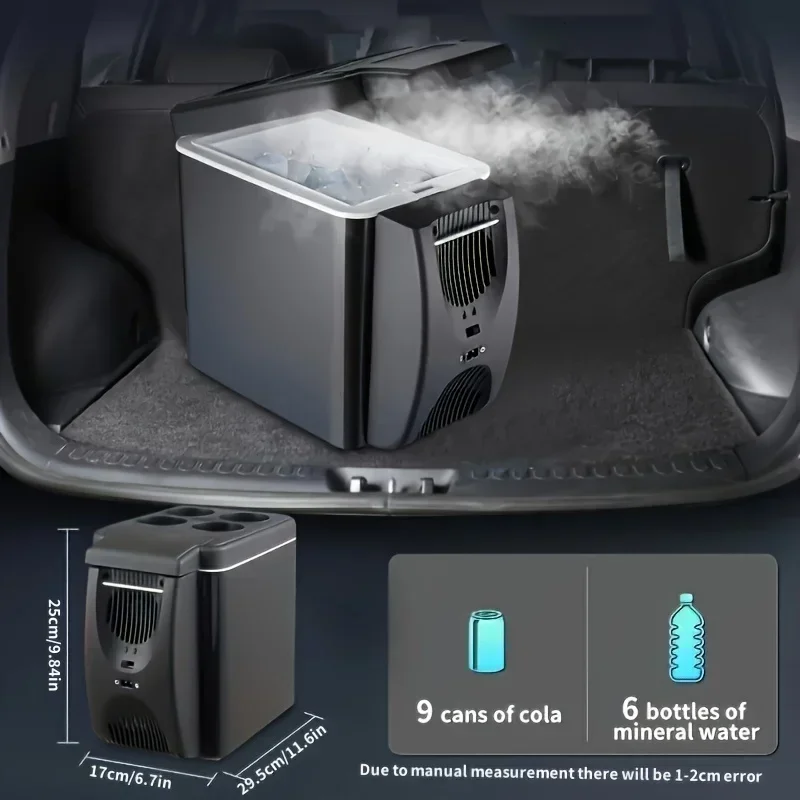 6L 12V Car Refrigerator Freezer Heater Mini Car Freezer Cooler And Warmer Electric Fridge Portable Icebox Travel Refrigerator - Image 2