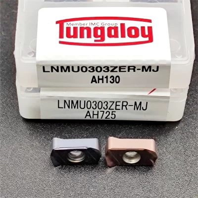 10 peças inserção de giro lnmu0303zer mj ah130 ah725 inserção de giro de alimentação rápida dupla face de carboneto lnmu 0303 zer ah 130 725