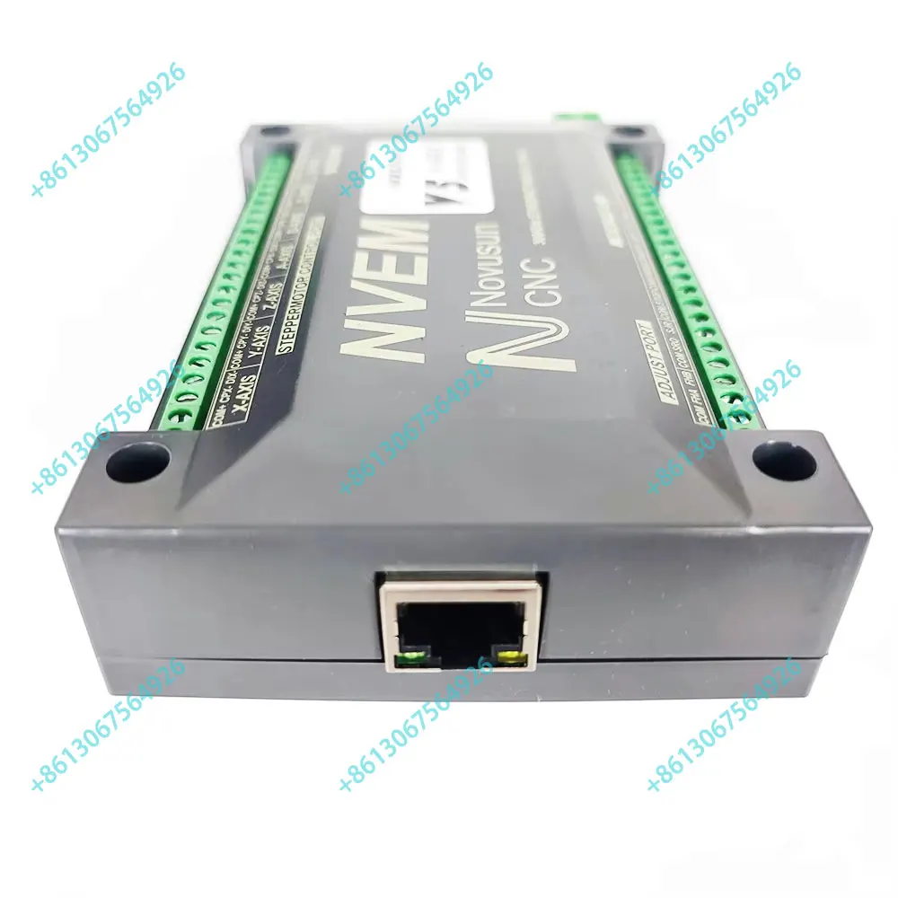 Controlador de movimento cnc nvem 300khz ndv5 versão atualizada 3/4/5/6 eixos mach3 placa de controle de interface ethernet + display lcd - Image 6