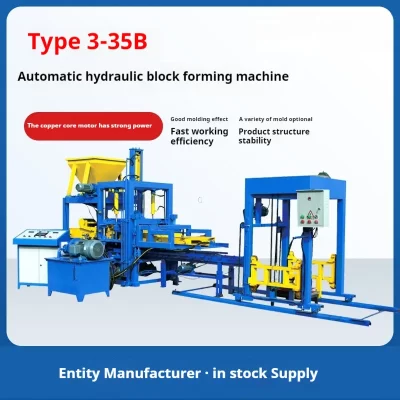Máquina de fabricação oca totalmente automática, equipamento de linha de produção de cimento, fábrica de máquinas de tijolos de cinzas voadoras não queimadas