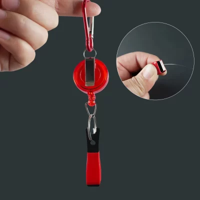 Cortadores de linha de rocha de pesca marítima de aço inoxidável portátil com fivela de talha linha deslizante - ferramenta de pesca pequena e durável