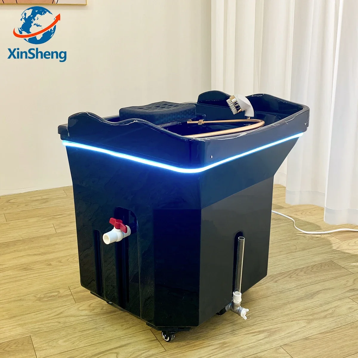Xinsheng cabeça spa fumigação equipamentos de hidroterapia beleza barbeiro móveis massagem salão de beleza circulação de água shampoo pia - Image 2