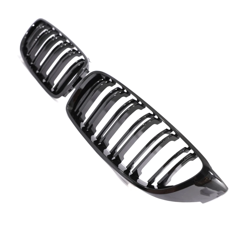 Amortecedor dianteiro rim gloss preto carbono cromo grill m cor grade grill para bmw série 4 gran f32 f33 f36 f80 f82 2013-2020 - Image 2