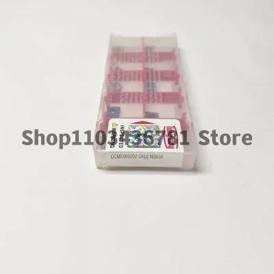 Tungaloy CCMT 060202 -24 NS530 /CCMT 060204 -24 NS530 /CCMT 060208 -24 NS530 Inserções de carboneto de lâmina de ferramenta de torneamento CNC 10 unidades