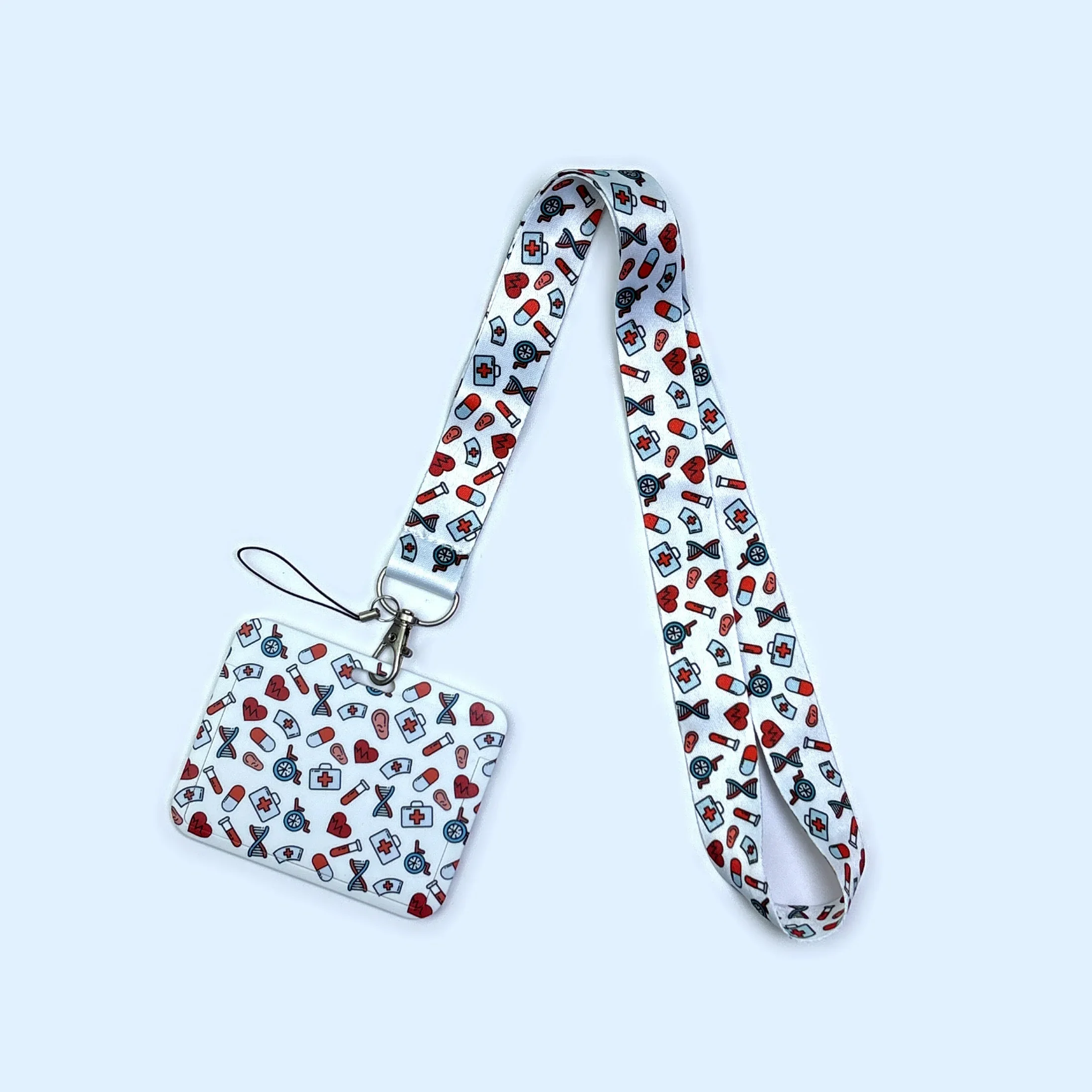 Cordão médico de órgão humano, cordão para chave, porta-crachá, alça de pescoço para capa de cartão, chaveiro, acessórios de enfermeira - Image 3