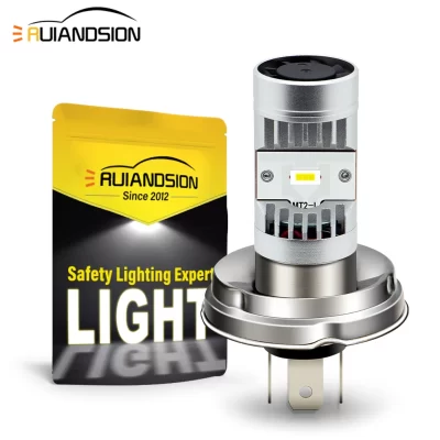 5000LM 15W P45T R2 LED Bulb Car Headlamp Hi/Lo Beam 6-24V Motorcycle Scooter Moped Tractor Forklift Front Headlight Light Lamp
