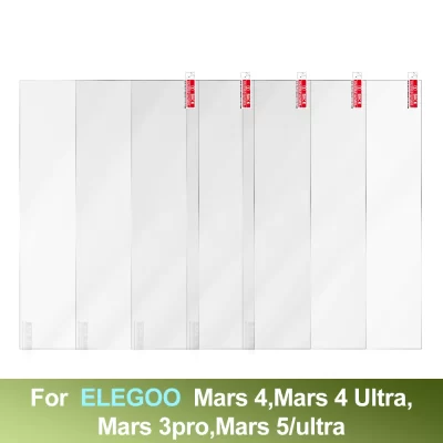 3D Printer Accessory 5pcs 6.66inch Screen Protector Film for Elegoo Mars 4,Mars 4 Ultra,Mars 3pro,Mars 5/ultra LCD 3D Printer