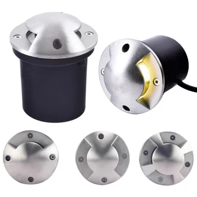 Lâmpadas LED embutidas Inground, iluminação exterior, holofotes subterrâneos, quintal, passo, escadas, piso Deck, IP68, DC 12V, 6W, 12W, 220V