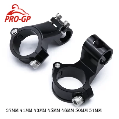 Universal cnc 37mm 41mm 43mm 45mm 48mm 50mm 51mm clipe de motocicleta em ons garfo riser 1.5 "guiador clip-ons