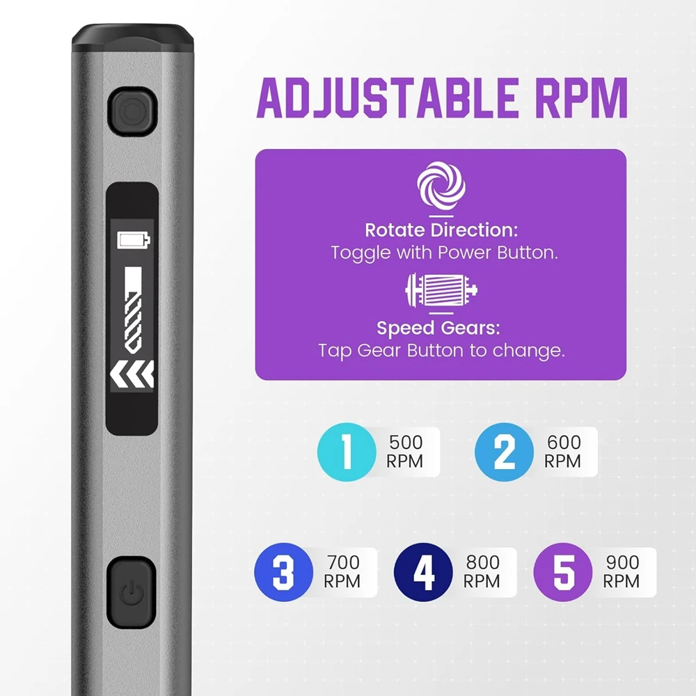 ARROWMAX Mini Furadeira Elétrica Ferramenta Rotativa Recarregável Furadeira Sem Fio para Artesanato Madeira Plástico Moeda de Alumínio Casa DIY SDS Ultra - Image 3