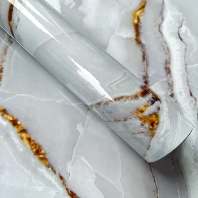 Papel de parede autoadesivo com padrão de mármore, para decoração de casa, sala de jantar, cozinha, sala de estar, fundo de parede, adesivo resistente a óleo