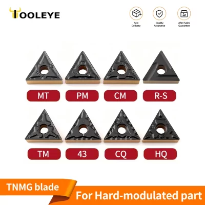 Tooleye tnmg160408 tnmg160404 tnmg160412 cortador de torno de carboneto tm cq cm 43 hq mt pm L-S R-S L-VF ferramenta de torneamento para aço modulado