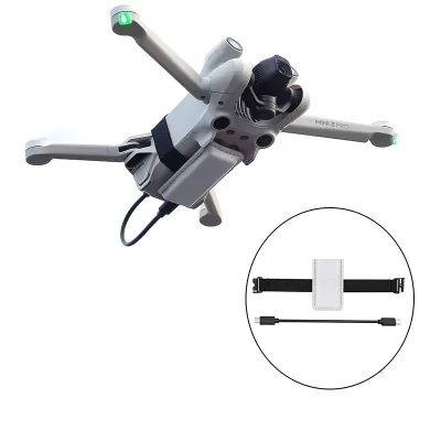 Correias fixas para montagem de módulo 4G celular DJI com cabo de dados para DJI Mini 3 / Mini 3Pro /mini 4pro Acessórios para drones