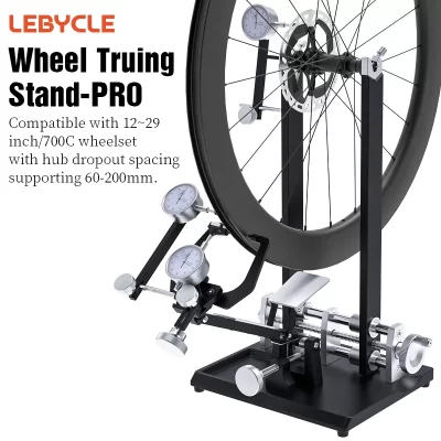 Lebycle profissional roda de bicicleta truing suporte liga ferramenta reparo alinhamento roda mtb estrada roda calibração suporte