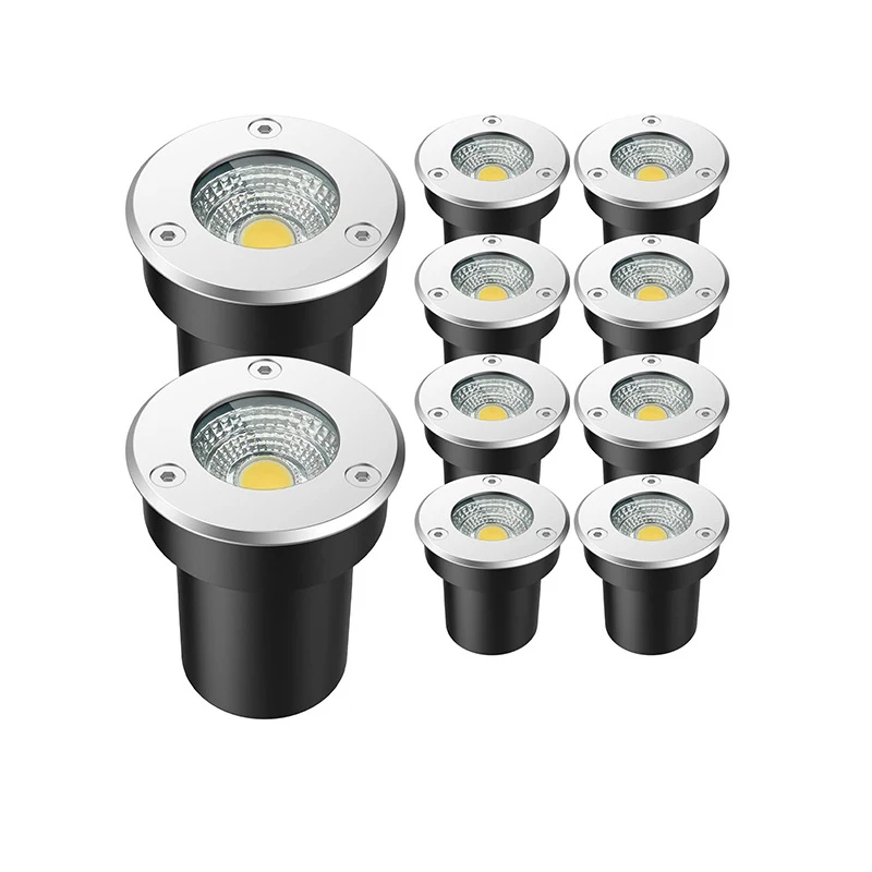 IP67 À Prova D 'Água Led Iluminação Do Jardim Luz Subterrânea 5W 10W 15W Luz Enterrada Jardim Caminho Passo Luz de Piso 220V 110V DC12V