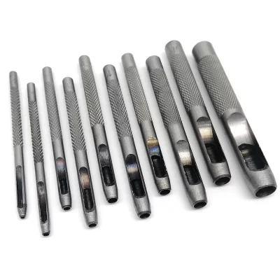 1mm-20mm de alta qualidade 45 # Ferramenta de perfuração redonda de aço, cortador oco, perfurador para artesanato de couro, cinto, bolsa, roupas, artesanato, faça você mesmo
