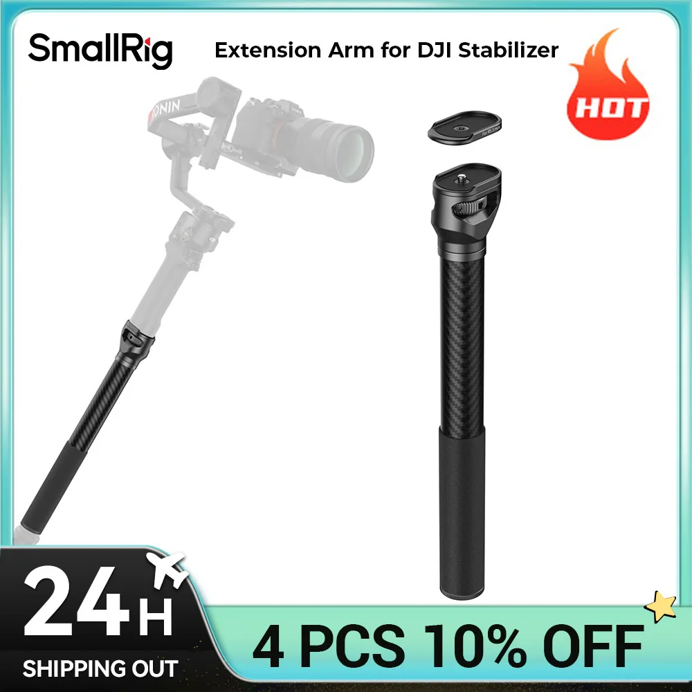 Poste de extensão SmallRig para estabilizador DJI projetado especificamente para DJI RS 4 Mini / RS 4 / RS 4 Pro / RS 3 / RS 3 Pro / RS 3 mini