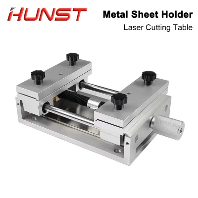 Hunst dispositivo elétrico mesa de trabalho para marcação a laser corte máquina gravura ouro prata metal cerâmica braçadeira mesa folha fina holde
