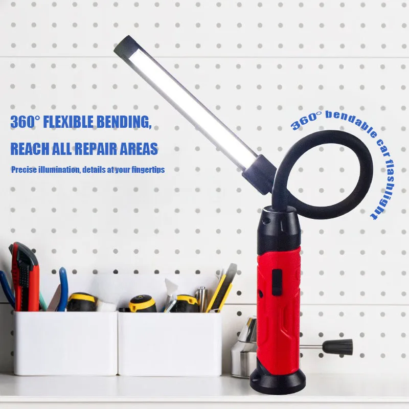 VOLODYMYR Luz de trabalho LED recarregável com pescoço de ganso flexível 1000 lúmens 3 modos base magnética para bancada de trabalho grelha de reparo de carro - Image 2