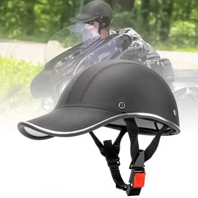 2024 nova motocicleta meio capacete boné de beisebol meia face capacete anti-uv segurança capacete capacete da motocicleta para homens
