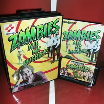 Zombies Ate My Neighbors/Thunder Force 2 3 With US Box And Manual Book 16Bit MD Game Card For Sega MegaDrive Genesis Consoles