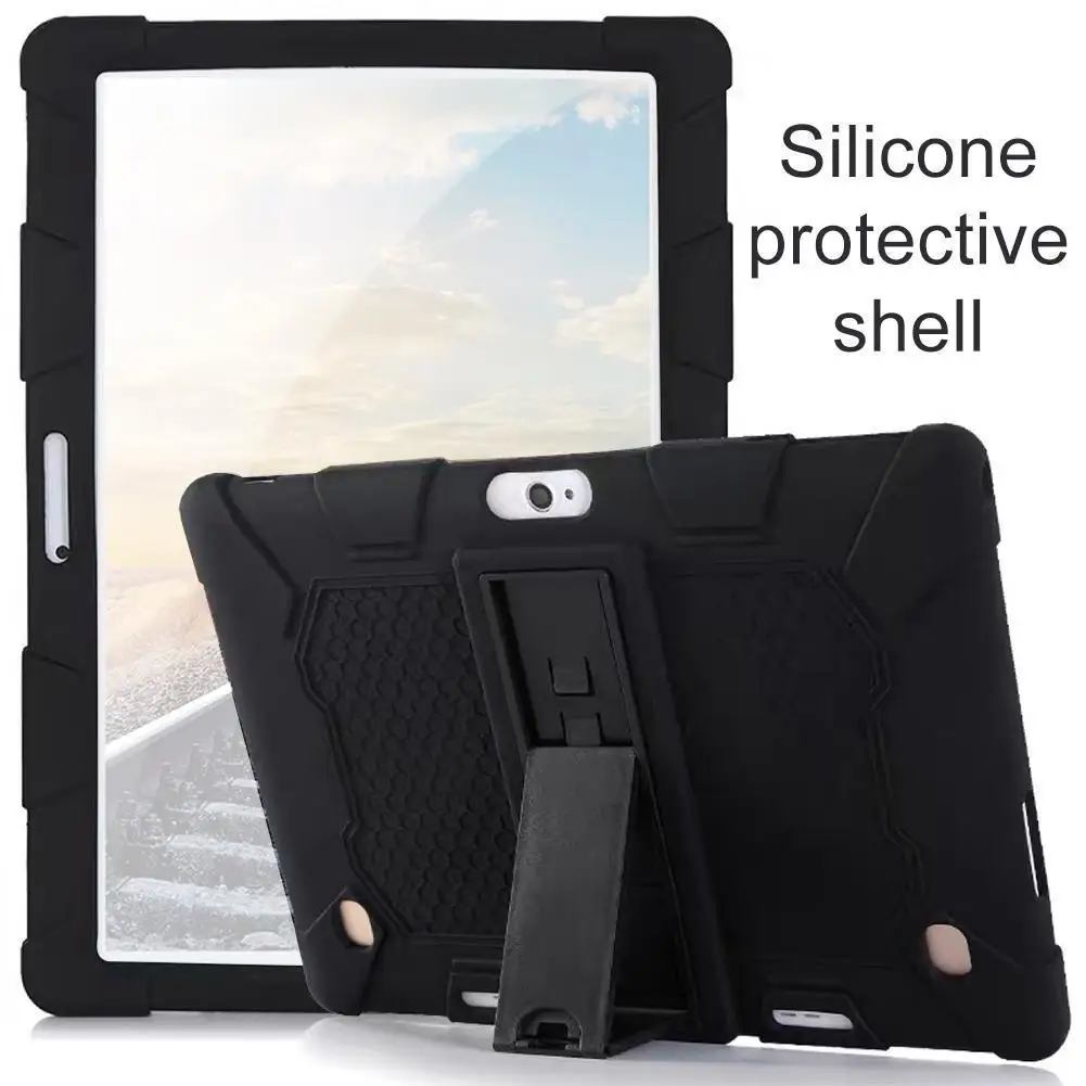 Universal Soft Silicone Case para Tablet, Shockproof Sleeve, Vem com Android, PC, 10,1 em, 10,1 em