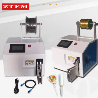 5-60mm Fully Automatic Wire Tying Winding MachineTouch Screen Cable Binding Machine Wire Coil Binding and Taping Machine