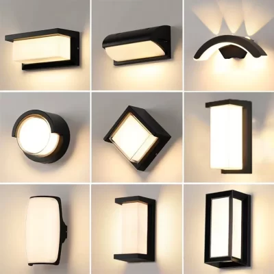 Led luz de parede ao ar livre à prova dip66 água ip66 sensor movimento led iluminação ao ar livre luzes varanda jardim luzes ao ar livre lâmpada parede