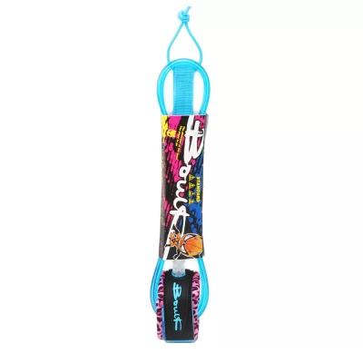 Trela de surf tpu prancha pé trela 7mm grosso 6ft/8ft em linha reta surfe trela sup perna corda longboard pé corda