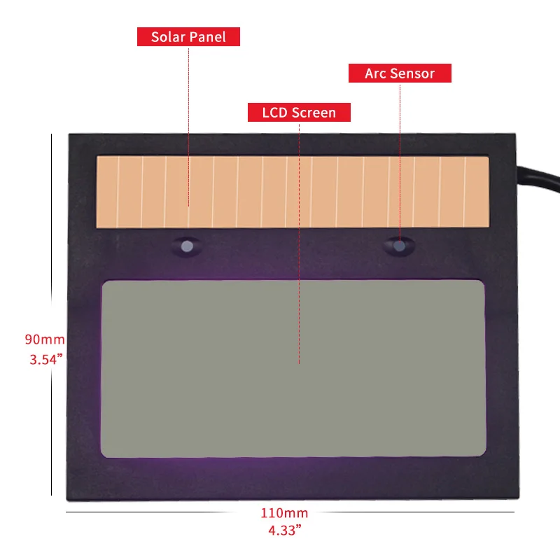 Solar li escurecimento automático tig mig mma capacetes de soldagem/verdadeira cor soldador óculos/máscara olhos óculos/óculos para máquina de solda - Image 4