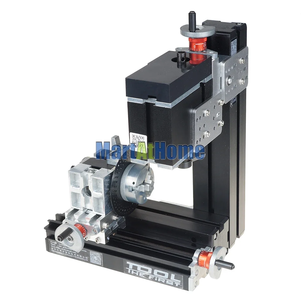 The First Tool 60W High Power Mini Metal Gear Milling Machine Tool TZ10002MZ 12000RPM with Dividing Plate and 3-jaw Chuck - Image 2