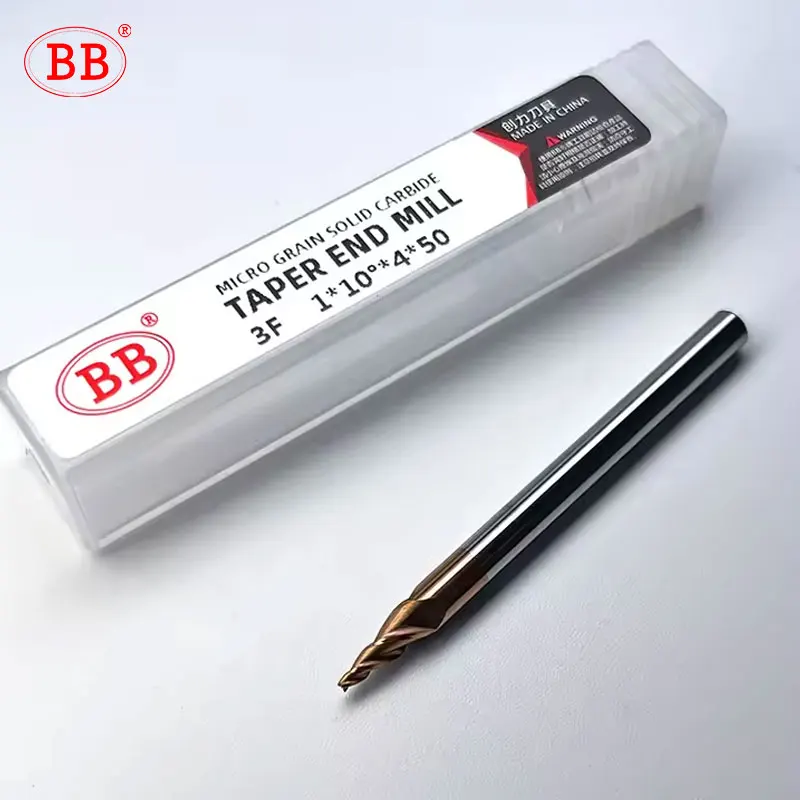BB Carbide Tapered End Mill Angular CNC Machning Cutter Metal Router Bit 0.5 1 1.5 2 3 8 10 15 Degree - Image 5