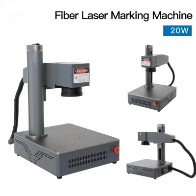 S4 20W 30W 50W Fiber Laser Marking Machine Business Industrial Portable Engraver Engrave Metal Jewelry Plastic Leather