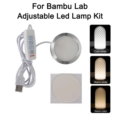 Para bambu laboratório kit de lâmpada led 001 fabricante fornecimento bambulab luz kit peças luz led modelo diy sem peças impressão 3d