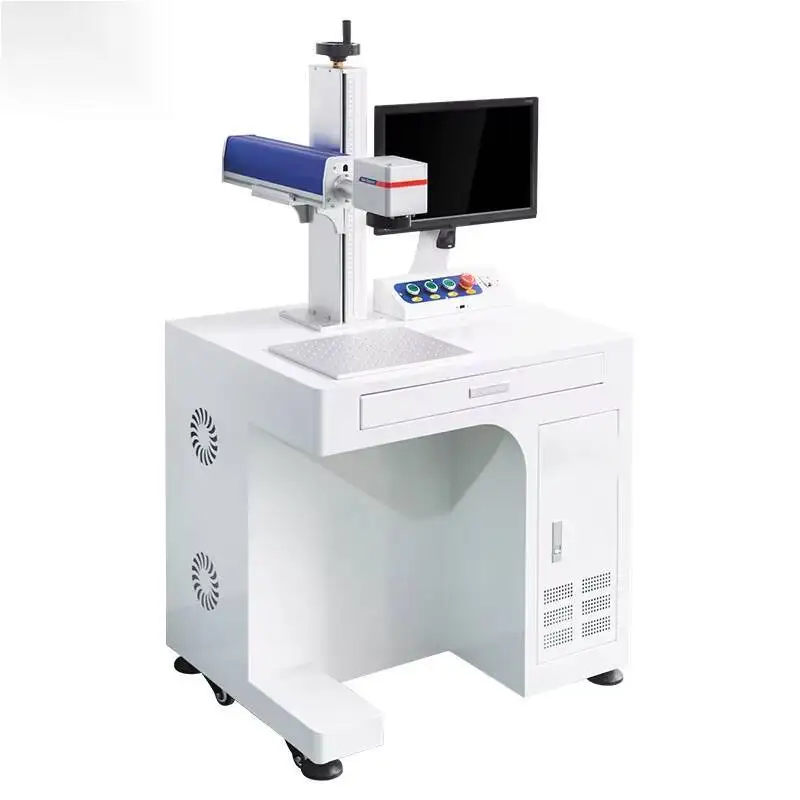 Máquina de codificação e gravação a laser uv, máquina de marcação a laser, marcação de fibra, contador de mesa, aço inoxidável, metal, plástico - Image 4
