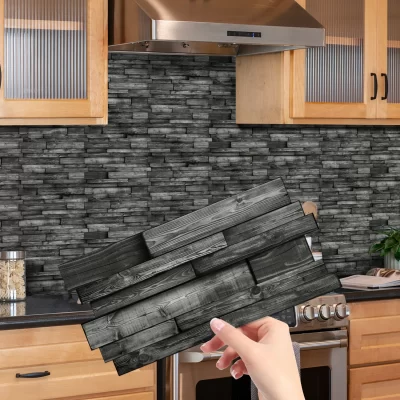 KUUJOJO Adesivos de parede decorativos de azulejos de mármore falso autoadesivos para cozinha, banheiro, sala de estar, sala de jantar e muito mais.