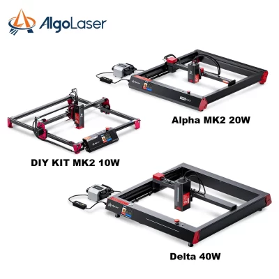 Algoos 2.4 versão tela de toque série algolaser delta 22w 40 alpha mk2 20w 10w madeira compensada ferramentas para trabalhar madeira cnc rounter gravador