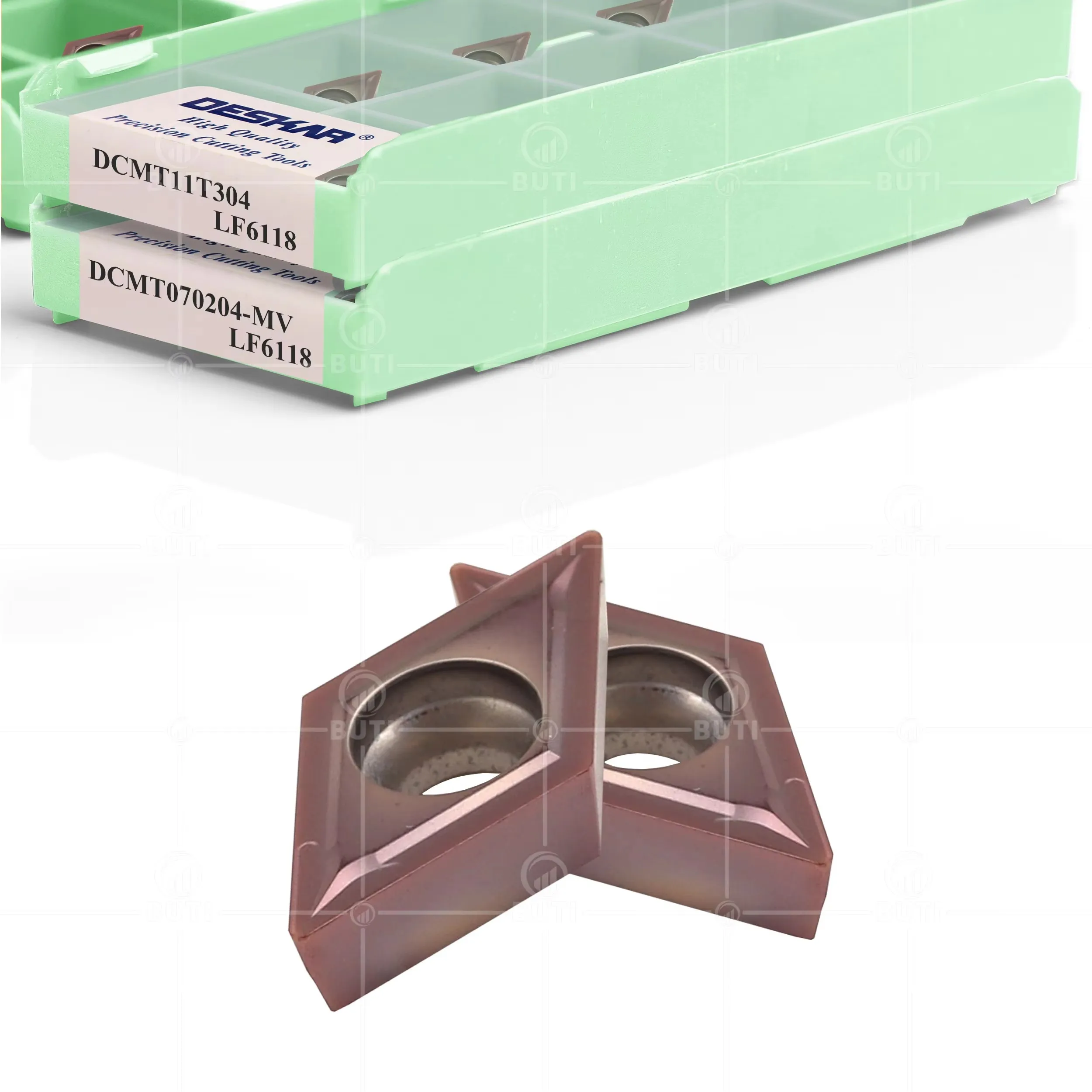 DCMT 070208 -MV DCMT11T304 LF6118 DESKAR 100% lâmina de giro original ferramenta de torneamento interno de carboneto para processamento de aço inoxidável - Image 3