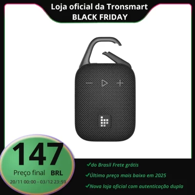 Tronsmart Mirtune H1 Speaker Bluetooth Portable Speaker with Hook, IPX7 Waterproof, 20H Playtime, TWS, for Camping, Hiking
