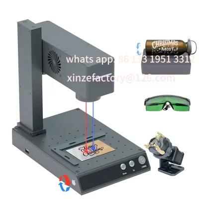 Máquina de marcação a laser de fibra personalizável daja mr esculpida m4, impressora de impressão a laser, gravador a laser para joias de ouro, madeira e couro