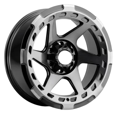 Rodas forjadas de liga 18 19 20 21 22 polegadas 5x114.3 cnbhrrc offroad beadlock preto brilhante com rosto usinado personalizado para jeep wrangler