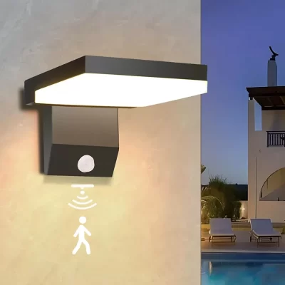 Luz de parede ao ar livre led ip65 sensor à prova dip65 água 18w dobrável moderno luzes parede jardim pátio interior decoração casa lâmpadas rua