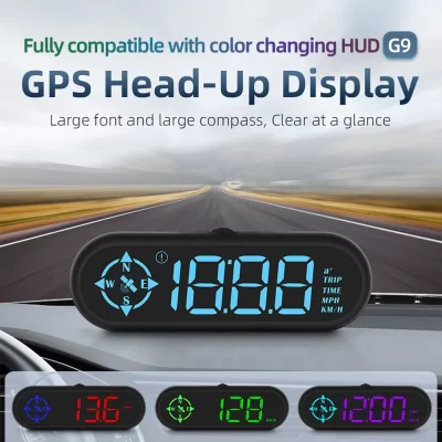 NOYAFA G9 Car Head Up Display HUD KMH GPS Car Speedometer Alarm Digital Tachometer Car Gauge For All Car Electronics Accessories