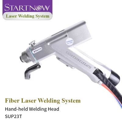 Startnow cabeça de soldagem portátil a laser de fibra, cabeça de limpeza 220v sup21t sup23t sup22c para máquina de limpeza e corte de soldagem de fibra