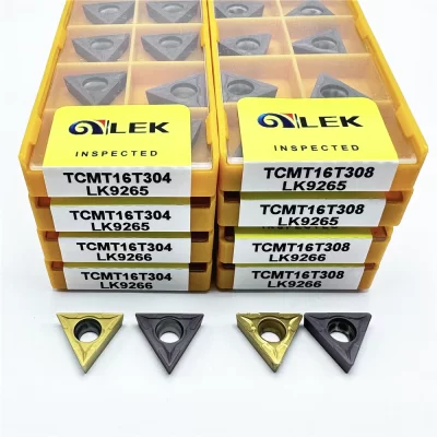 Tcmt110204 tcmt16t304 tcmt16t308 ferramenta de torneamento interno inserção de carboneto torno cnc alta qualidade torneamento corte processamento de aço