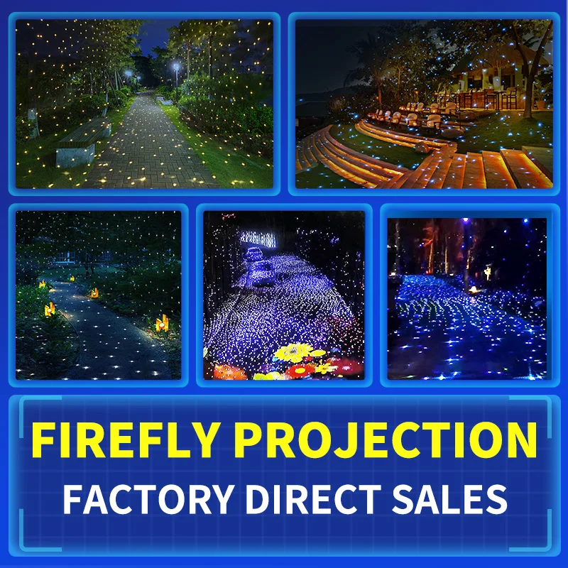 Laser firefly projection lighting park courtyard decoration rotating atmosphere light outdoor laser light - Image 5