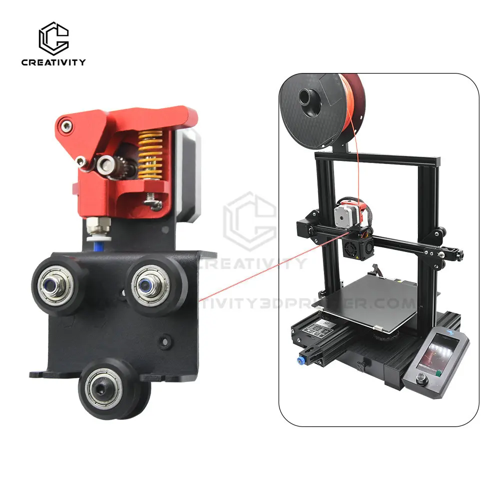Kit de placa de suporte para extrusora de engrenagem dupla, atualização de acionamento direto para Ender-3 ender 3 pro cr 10, cr 10s adaptador de extrusora peças de impressora 3d - Image 3