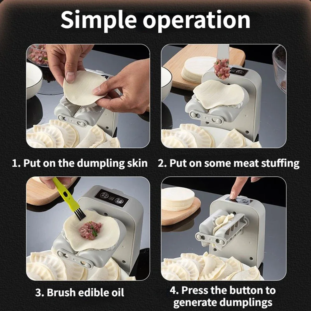 Automatic Electric Dumpling Maker Machine Press Mold Kitchen Accessories Rechargeable Automatic Pressing Empanadas Ravioli Mould - Image 3