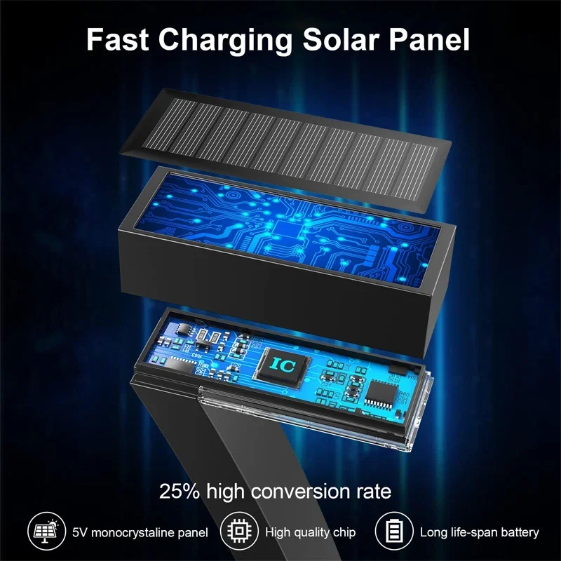4/8 pçs solar led luz luzes do jardim iluminação ao ar livre ip65 à prova dip65 água gramado caminho holofotes para quintal entrada passarela pátio decoração - Image 3